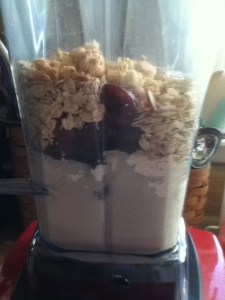 dark cherry & dark chocolate smoothie